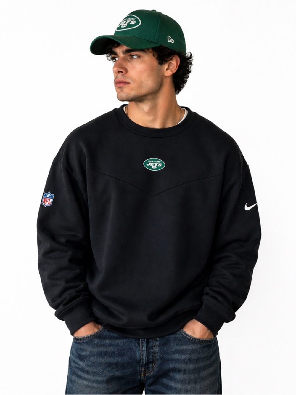 NY Jets NFL Nike On Field Team Issue Sideline Apparel Sweatshirt Coach NWOT